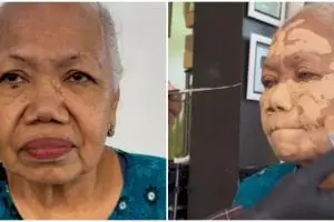 Potret nenek 80 tahun dirias MUA ala pengantin India, wajahnya auto kencang bak gadis perawan