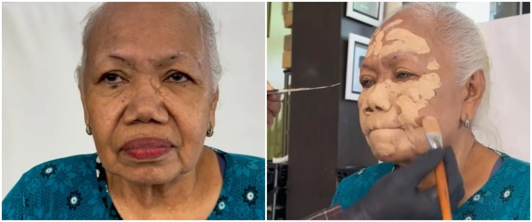 Potret nenek 80 tahun dirias MUA ala pengantin India, wajahnya auto kencang bak gadis perawan
