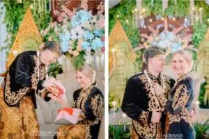 Pilih menikah dengan cara unik, pasangan bule ini adakan pernikahan adat Jawa pakai bahasa Inggris
