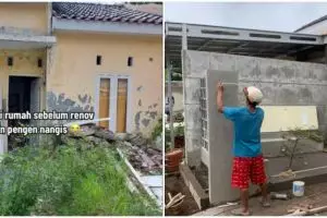 Awalnya kumuh, ini 11 potret rumah subsidi tipe 28 disulap jadi bak hunian di kompleks elit