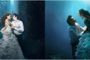 Gaya 7 seleb pemotretan bertema The Little Mermaid, Rizky Nazar dan Syifa Hadju bak prewedding