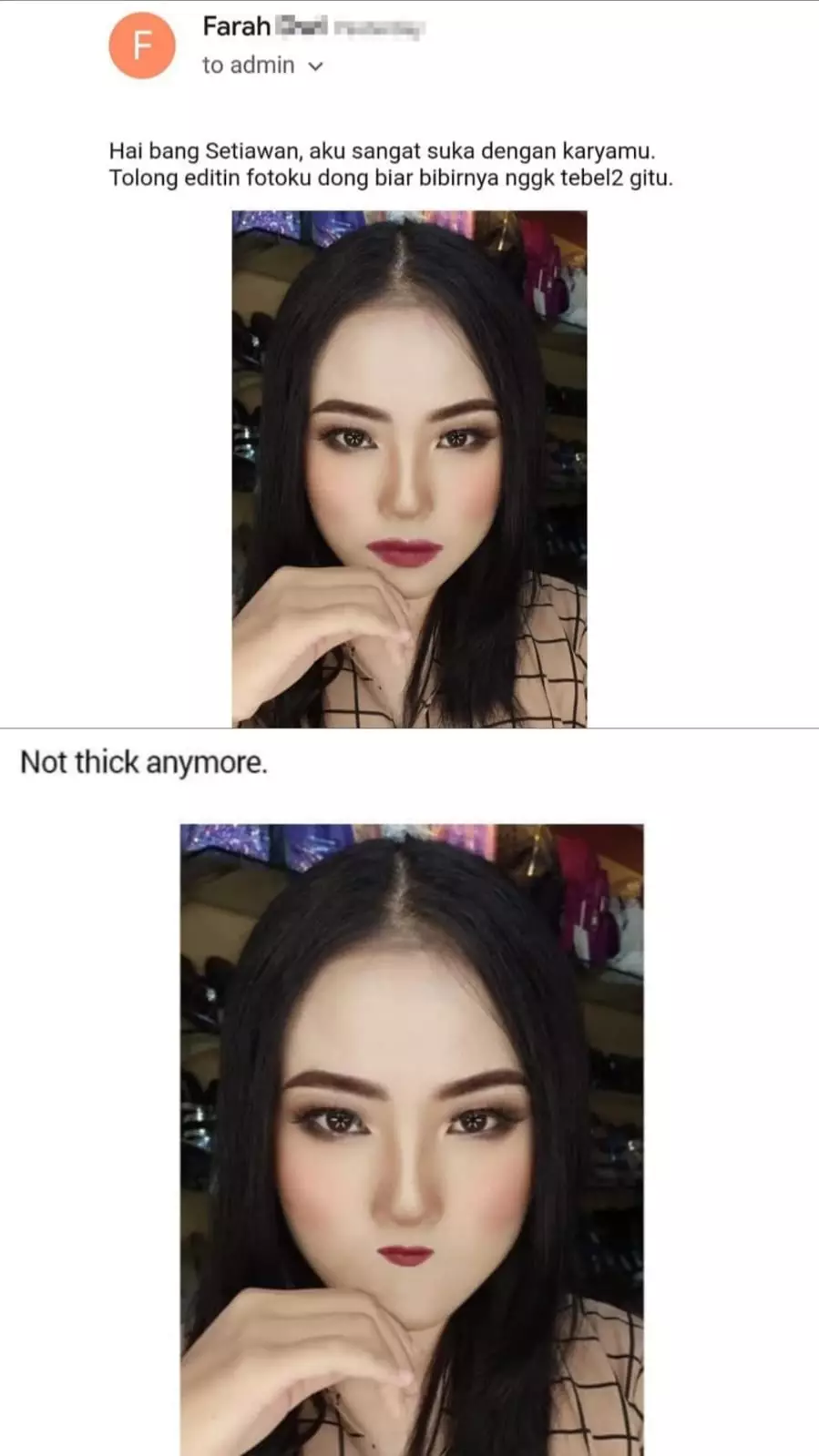 minta edit foto gratisan © Instagram