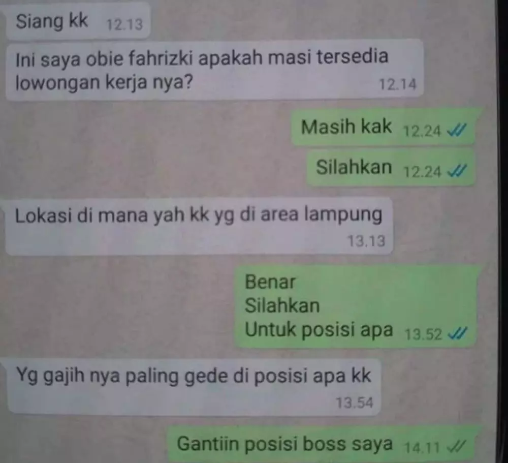 orang nyari kerja ini bikin auto emosi © berbagai sumber
