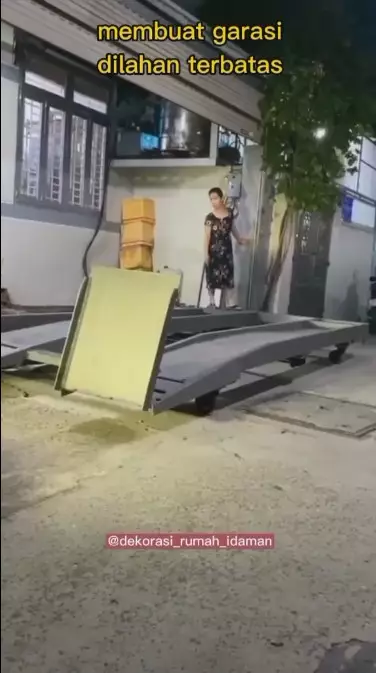 ide garasi rumah lahan terbatas © TikTok/@dekorasi_rumah_idaman  ide garasi rumah lahan terbatas © TikTok/@dekorasi_rumah_idaman