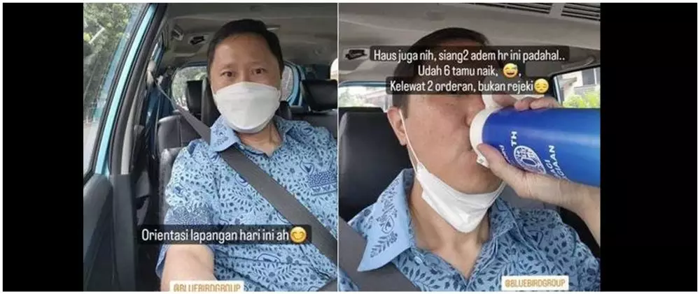 Momen kocak bos Blue bird nyamar Instagram