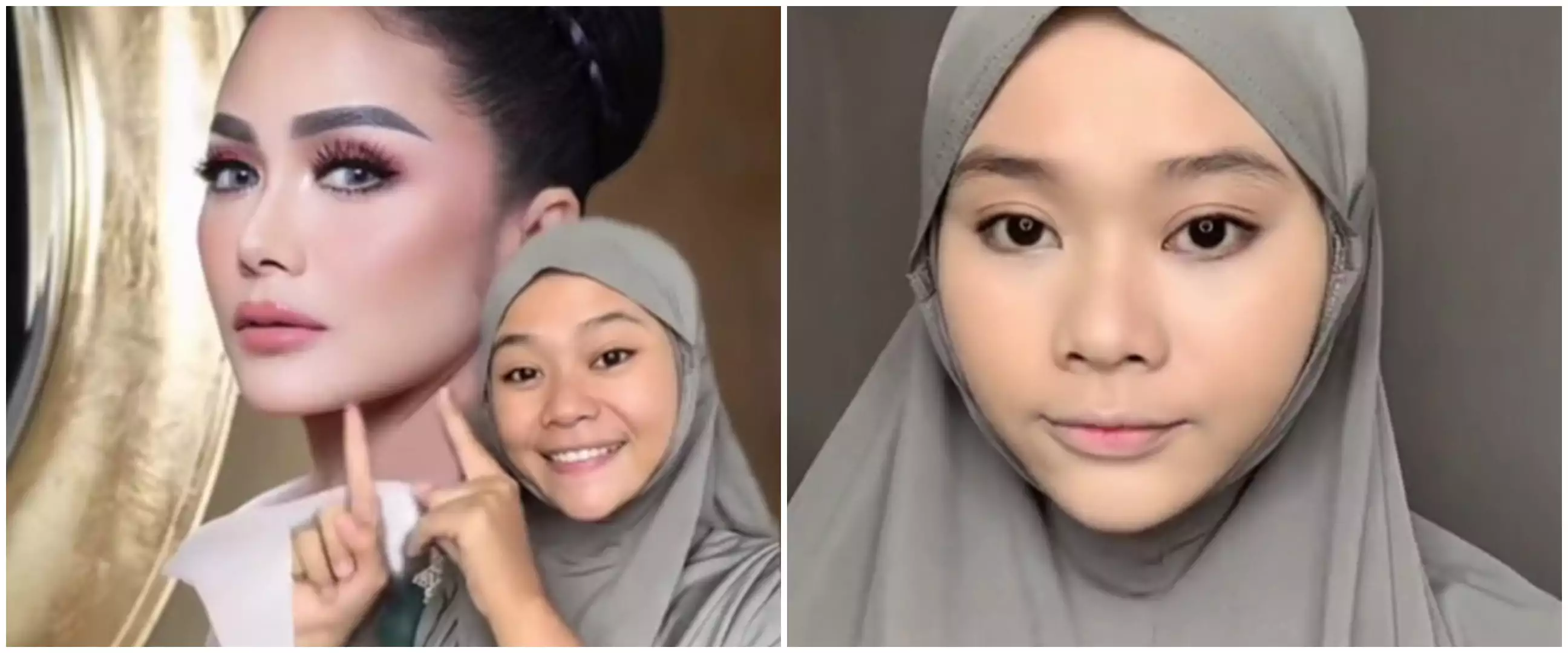 Wanita ini recreate makeup ala Krisdayanti, hasilnya alih-alih mirip tapi malah banjir pujian warganet