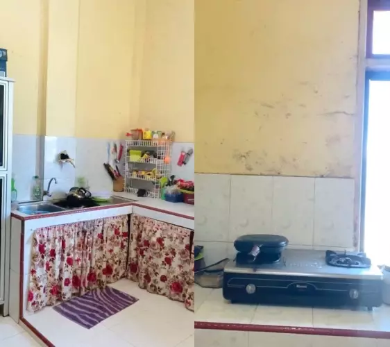 Makeover dapur lama di bawah 1 juta © TikTok