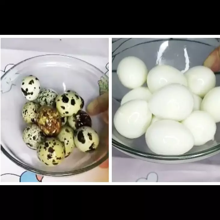 Tanpa direbus larutan garam, ini trik praktis mengupas telur puyuh agar hasilnya mulus