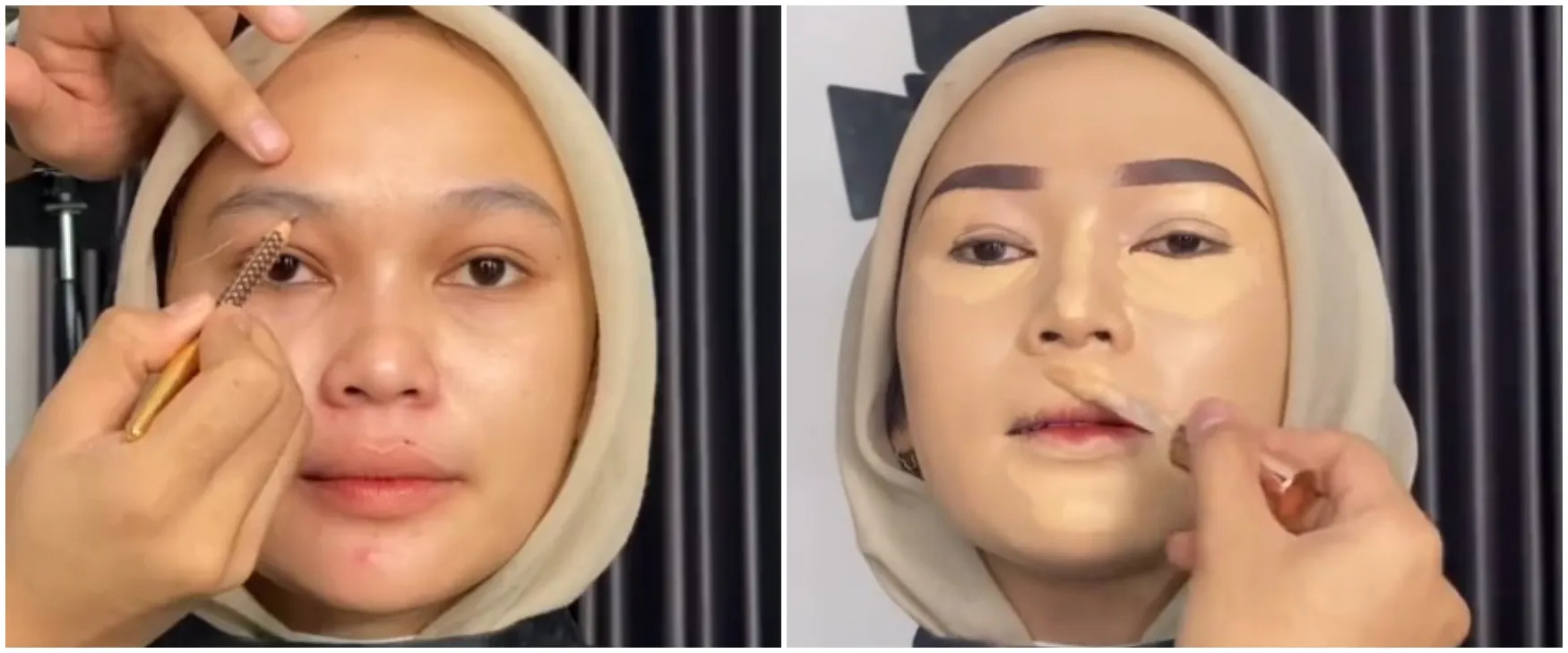 Wanita dirias MUA pakai dempul tebal jadi pengantin Jawa, parasnya disebut mirip Maia Estianty