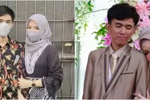 9 Potret resepsi pernikahan Tiko dan Nadiyah, ibu Eny tampil manglingi di pesta nikah sang anak