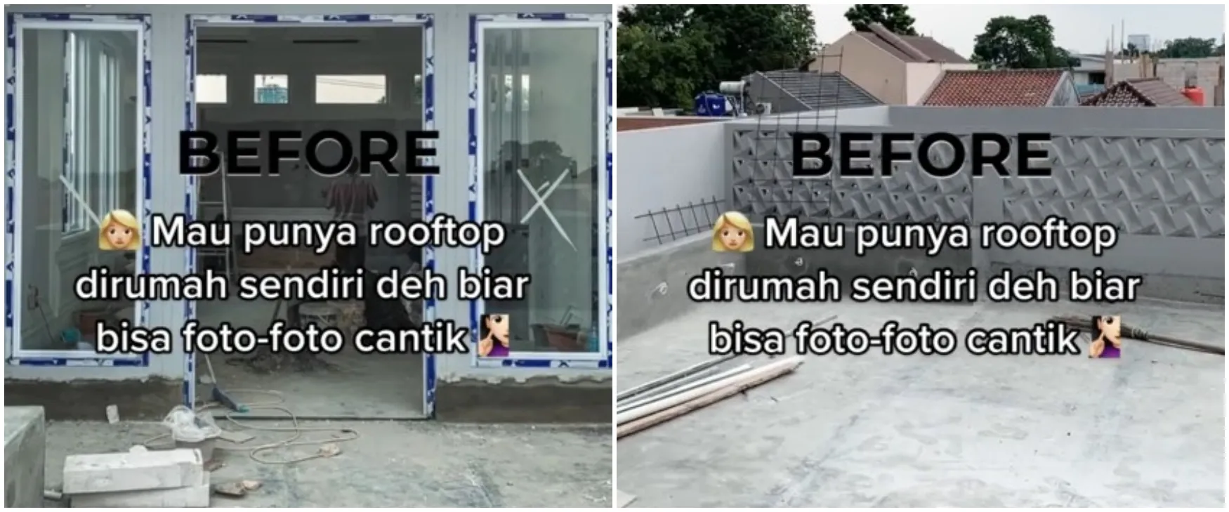 Potret perubahan rooftop dimakeover jadi ala kafe, setiap sudutnya estetik cocok untuk foto