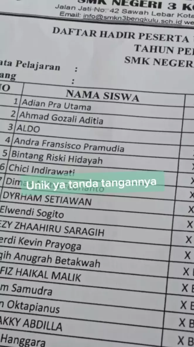 tanda tangan nyeleneh © TikTok tanda tangan nyeleneh © TikTok