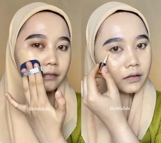 wanita recreate makeup Prilly Latuconsina © TikTok