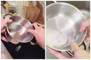 Hanya pakai 1 bahan dapur, begini cara hilangkan bercak gosong di panci