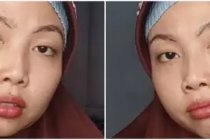 Transformasi wanita polos dandan sendiri dengan look flawless, wajahnya jadi 20 tahun lebih muda