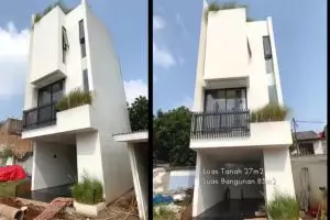 Dibangun di atas luas tanah 27 meter, 9 potret rumah mungil tiga lantai ini dalamnya kece maksimal