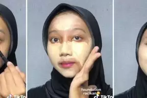 Awalnya terlihat bak riasan dempul, transformasi wanita makeup wisuda ini hasilnya mirip Nikita Willy