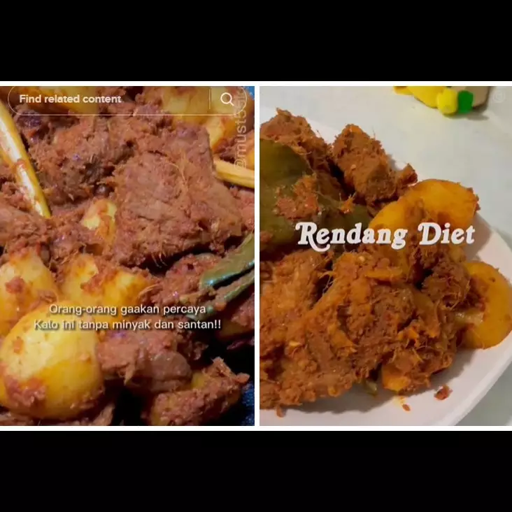 Trik bikin rendang daging minim lemak buat diet, tetap enak meski tanpa minyak dan santan