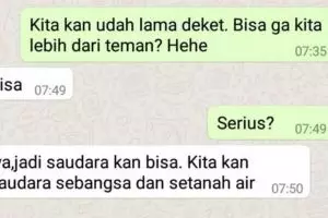 11 Chat lucu saat cinta ditolak secara halus, auto mundur sambil senyum kesakitan