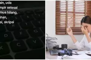 Kisah mahasiswa kehilangan file skripsi padahal sudah hampir selesai, tangisnya bikin ikutan nyesek