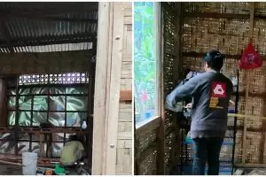 Rumah bambu kotak tampak kumuh ini direnovasi jadi hunian ala vila, ini 9 transformasinya