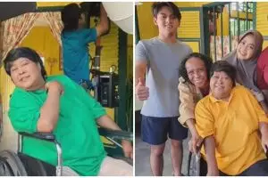 Suti Karno kembali syuting Si Doel The Series usai amputasi, 9 potretnya beraktivitas pakai kaki palsu