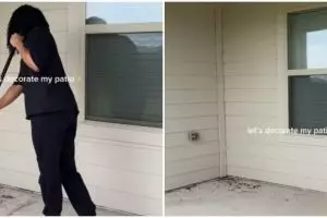 Taman kosong dalam rumah ini dimakeover jadi tempat santai bergaya monokrom, ini 7 potretnya