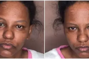 Wanita berkulit eksotis ini dandan dengan riasan tema bold, parasnya berubah 180 derajat