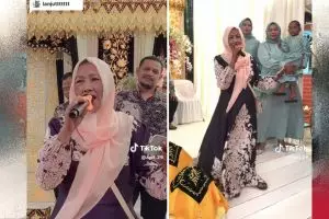 Aksi nenek-nenek nyanyi lagu India di acara nikahan ini bikin salfok, suaranya mirip penyanyi asli