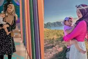 7 Potret Ria Ricis totalitas jadi mermaid di akuarium raksasa demi sang anak, aksinya tuai pujian