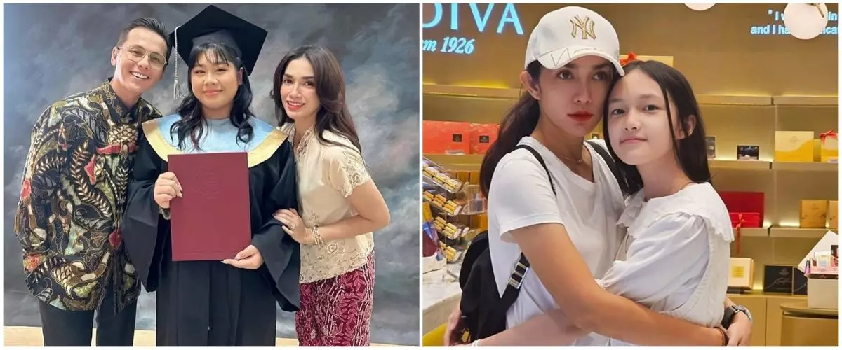 7 Potret Andhika Pratama & Ussy Sulistyawati hadir di wisuda anak, penampilan Ussy bikin salah fokus