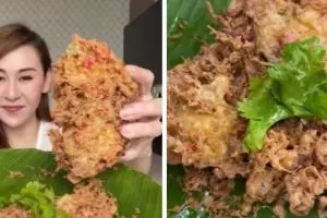 Bukan pakai tepung terigu, begini trik bikin telur dadar Padang yang keriting dan krispi