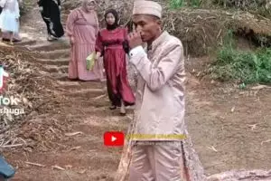 Konsep resepsi pernikahan viral bersatu dengan alam ini penuh kesederhanaan, netizen: Tak perlu mewah