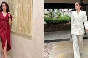 Gayanya dipuji bak ABG saat dampingi wisuda anak, intip 7 potret menawan Ussy pakai kebaya