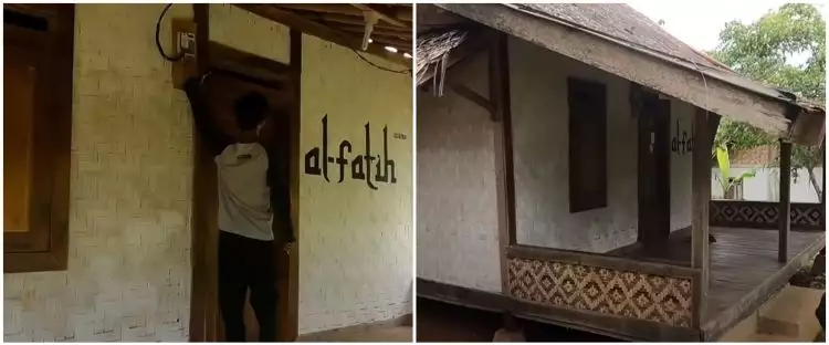 9 Potret rumah panggung berbilik bambu di tengah desa, interior huniannya di luar dugaan