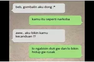 13 Chat lucu gombalin pacar ini endingnya ternyata nggak gombal malah ngomel