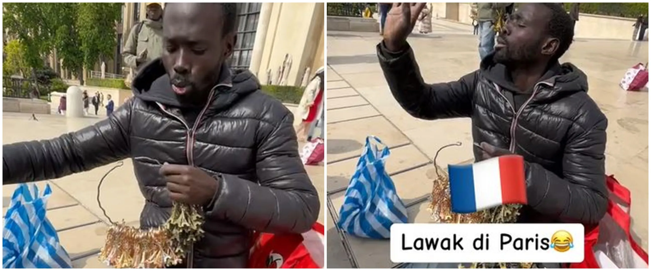 Viral pedagang souvenir di Prancis fasih bahasa Indonesia, bisa ngelawak juga