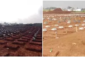 7 Penampakan pemakaman di tengah Tol Nagrak Cibubur, cerita di baliknya bikin penasaran