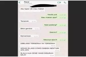Geregetan abis, 11 chat lucu pacar ngambek ini pengen marah tapi nggak bisa, jadi serba salah