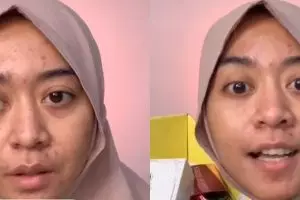Transformasi gadis berjerawat dandan ala labrak pelakor, hasilnya bikin bengong sampai lupa wajah asli