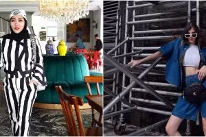 Baru 3 bulan melahirkan, penampilan 9 seleb usai bikin takjub, Adinda Azani bak anak SMA