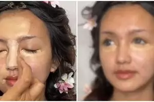 Bukti keajaiban makeup, potret wanita dirias MUA jadi pengantin modern ini hasilnya bak boneka hidup