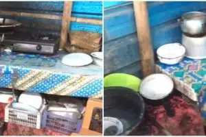 Dapur kumuh berdinding seng usai dimakeover ini perubahannya sederhana tapi bikin semangat masak