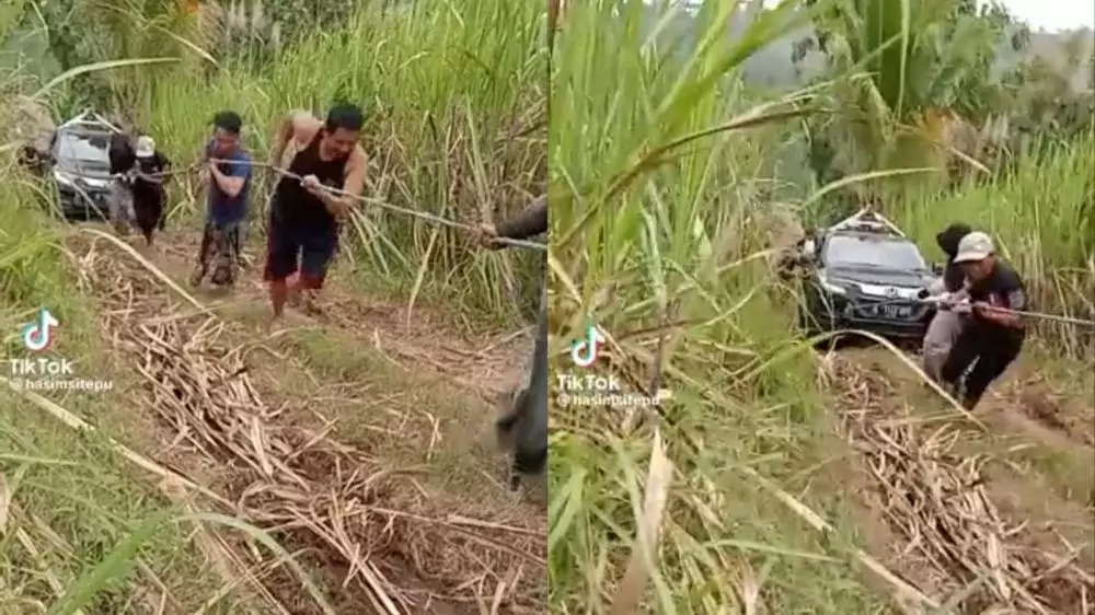 mobil Google Maps nyasar © TikTok mobil Google Maps nyasar © TikTok