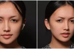 Bukti keajaiban makeup, transformasi wajah wanita usai makeup ini unreal seperti tokoh Webtoon