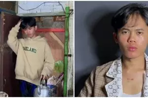  Cuma modal kertas kado dan alat tulis, intip transformasi pria culun jadi supermodel keren