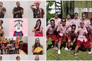 7 Kostum nyeleneh geng The Prediksi saat touring, gaya jadi baby sitter bikin ngakak