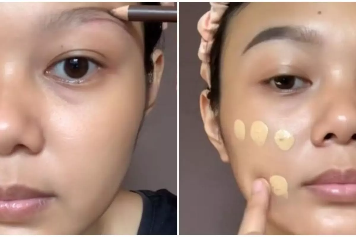 Pakai makeup low budjet di bawah Rp 100 ribu, transformasi wanita dandan flawless ini bikin takjub