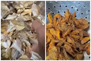 Cuma pakai tambahan 1 bahan, begini trik goreng ikan asin agar renyah dan tak keras