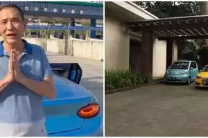 Emoh flexing harta meski konglomerat, ini 9 potret garasi mobil Jusuf Hamka, pelat nomor bikin salfok